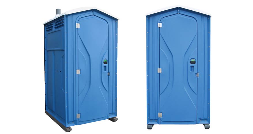 Long-term porta potty units on site in Espanola, New Mexico